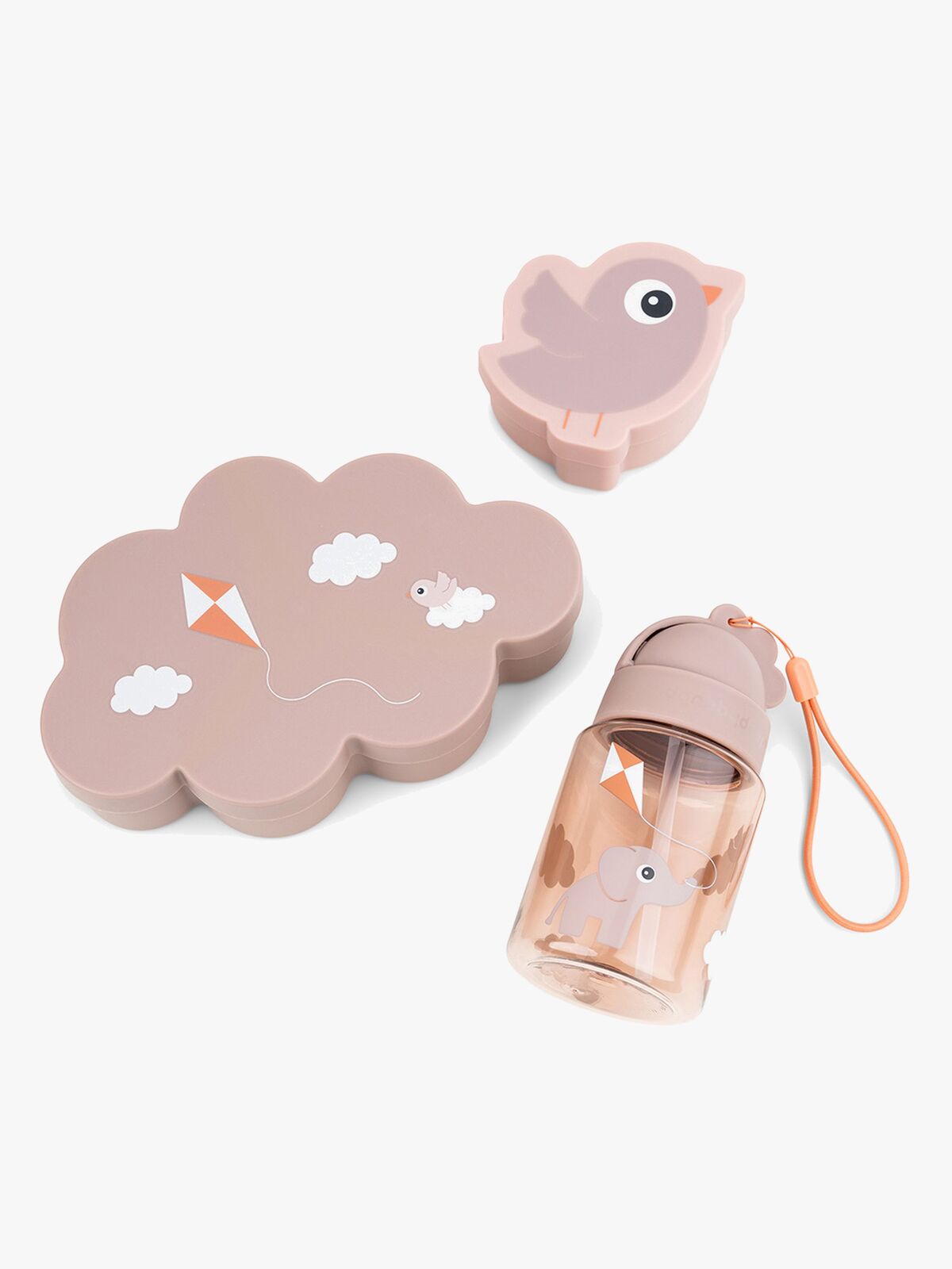 Done By Deer Snacks- Og Madkasser med Sugerørskop, Powder