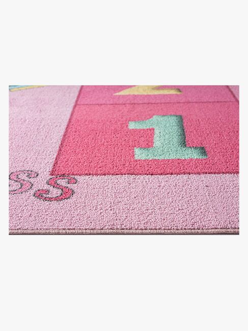 Happy Kids Gulvtæppe 120x160, Lyserødt