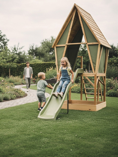 EXIT Yuki Legehus med Rutsjebane & Sandkasse 550