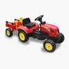 Alex's Garage Pedaltraktor Med Trailer, Rød