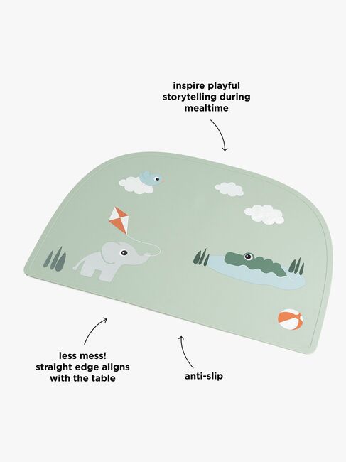 Done By Deer Playgorund Dækkeserviet Silikone, Green