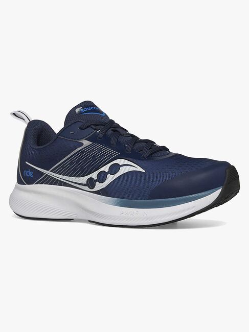 Saucony Ride Kids Træningssko, Navy/Silver