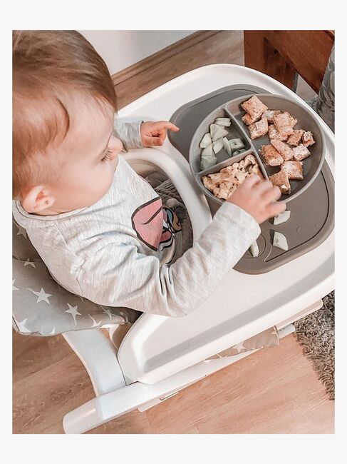 Twistshake Click-Mat Mini Tallerken & Underlag, Grå