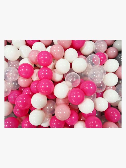 Cloudberry Castle Bløde Bolde 250 Stk., Lyserød/Hvid