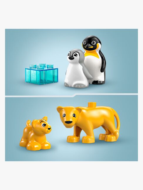 LEGO DUPLO Town 10442 Vilde dyrefamilier: pingviner og løver