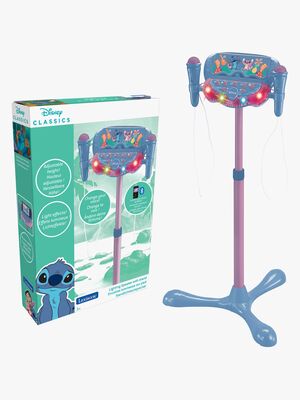Disney Lilo and Stitch Justerbart Karaoke-stativ med 2 Mikrofoner