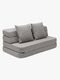 by KlipKlap 3 Fold Sofa XL, Multi Grey