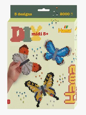 Hama Midi Hanging Box Sommerfugle Perlesæt 2000 Stk.