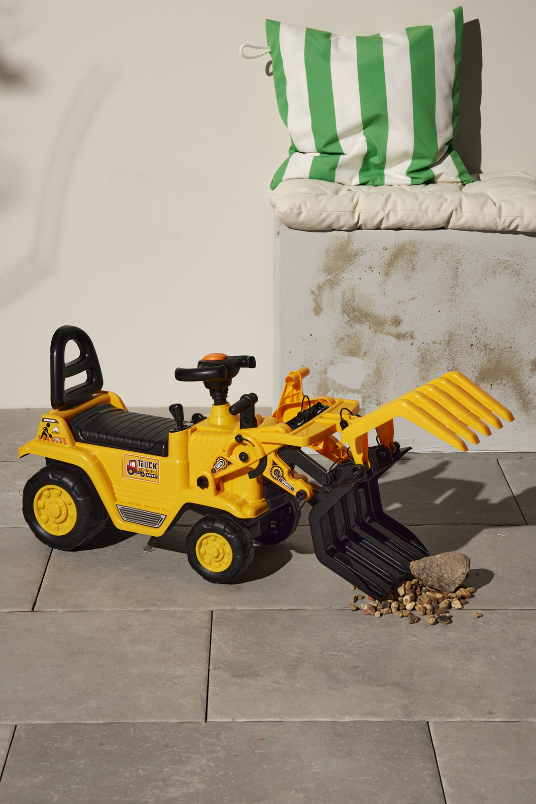 Alexs Garage Gåbil Traktor m. Skovl