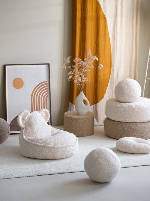 Wigiwama Bjørn Sækkestol, Cream White