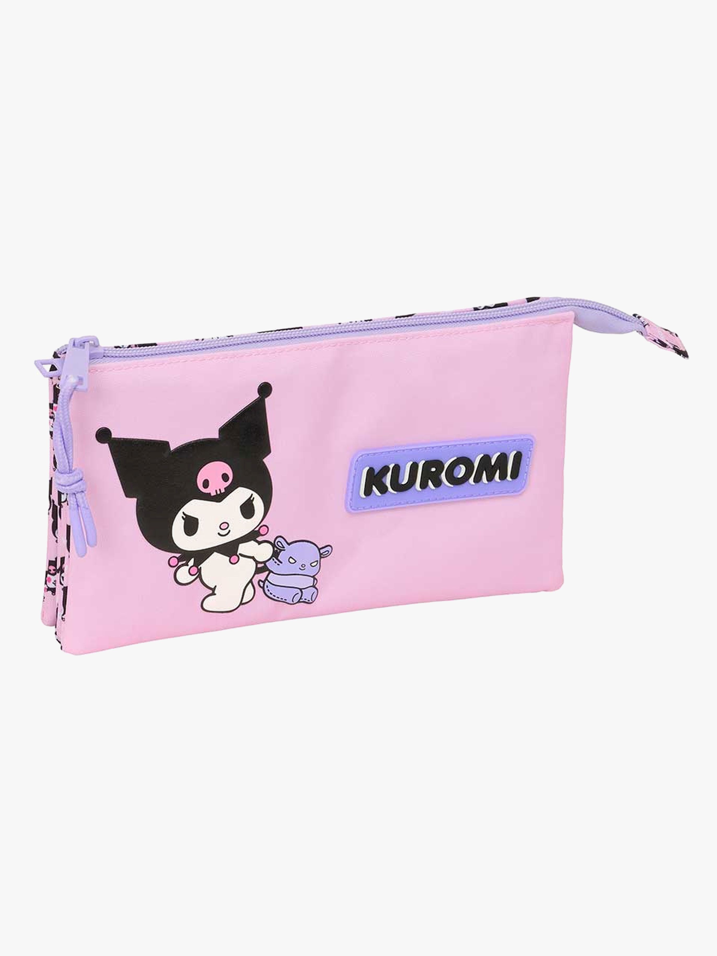 Hello Kitty Kuromi Penalhus med 3 Rum, Lyserød/Pink