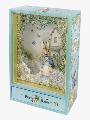 Trousselier Stor Dansende Spilledåse & Natlampe Peter Kanin, Ude i haven