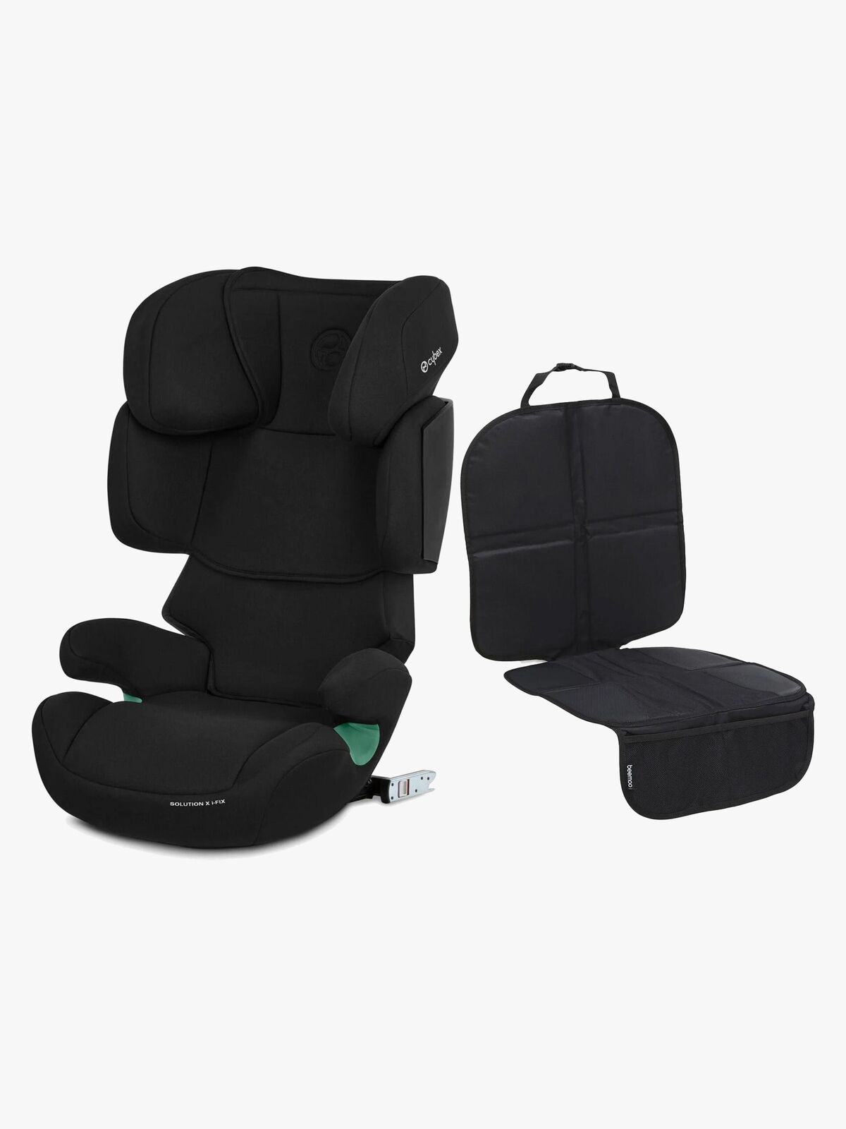Cybex Solution X i-Fix Autostol inkl. Beemoo Sædebeskytter Lux, Pure Black