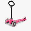Micro Løbehjul Trehjulet Mini 3-i-1 Deluxe, Lyserød