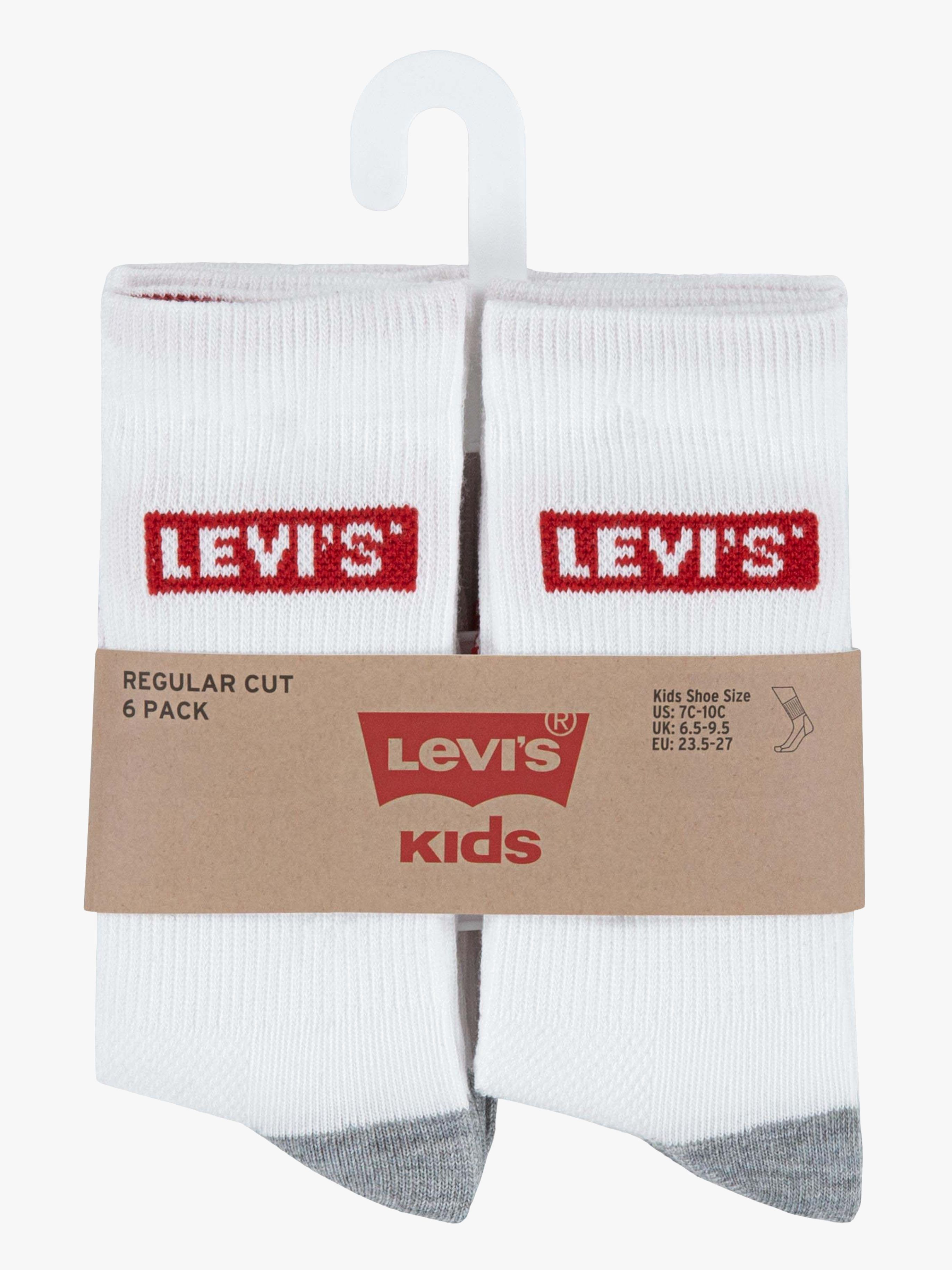Levi's Strømper 6-pak, Hvid, 9-11 år