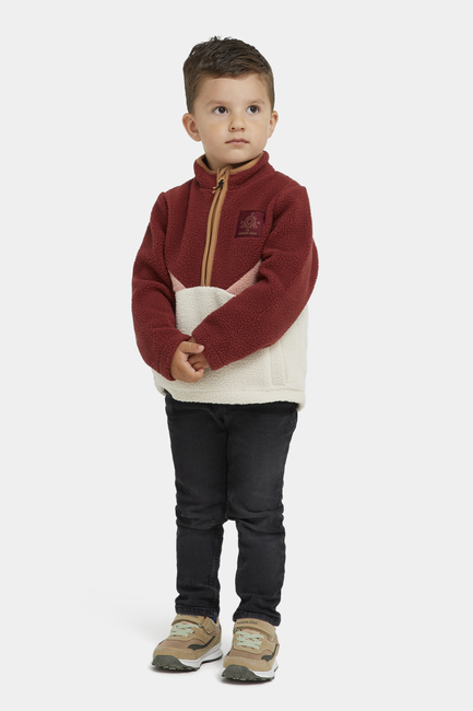 Nordbjörn Rydal Fleecetrøje, Madder Brown/Rose Dawn/Oatmeal