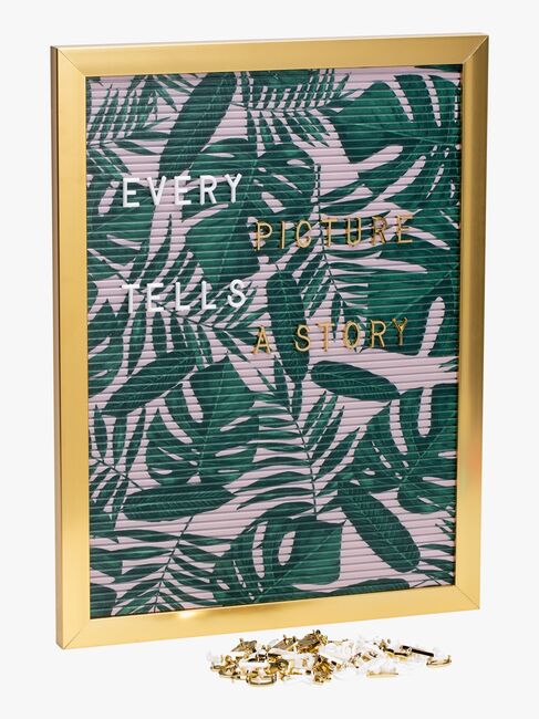 Petite Déco Bogstavstavle Garden, Lyserød