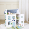 Alice & Fox Dukkehus med Møbler & 4 Dukker, Blå