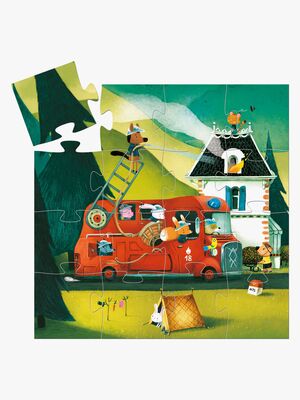 Djeco Puslespil Brandbil 16 Brikker