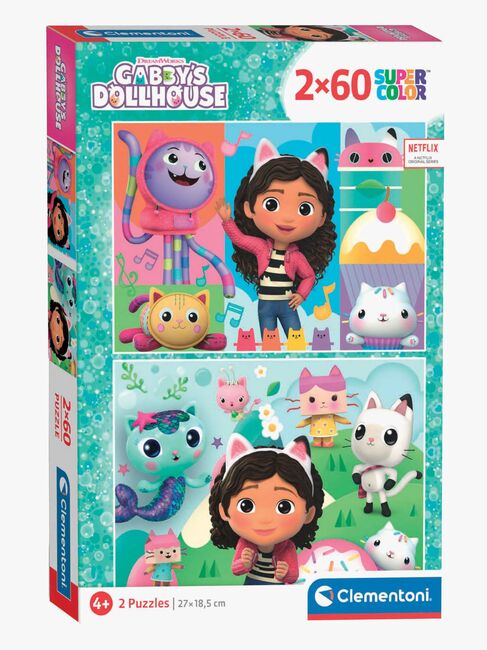 Clementoni Gabby's Dollhouse Puslespil 2x60 Brikker