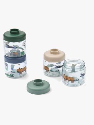 LIEWOOD Dominique Tritan Madkasser 100 ml 4-pak, Fun/Beach Blue