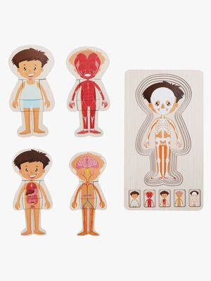 Barbo Toys Kropspuslespil, Blå