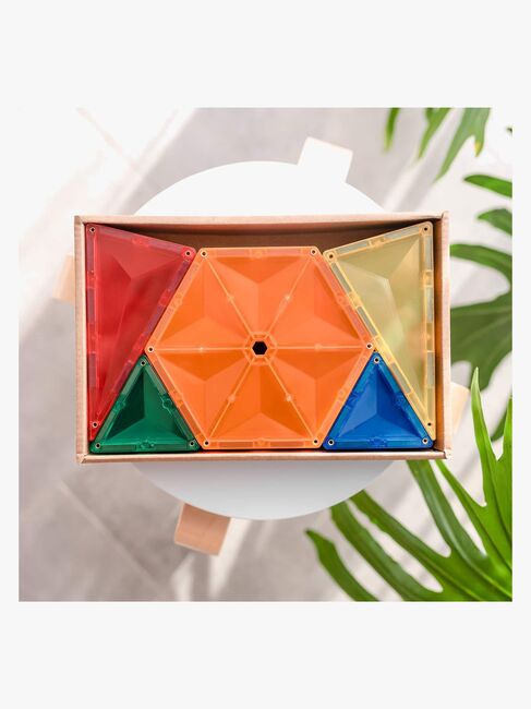 Connetix Magnetiske Byggeklodser Rainbow Geometry 30 Dele