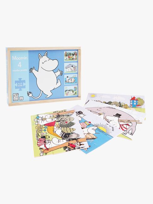 Mumitroldene 4 Træpuslespil 4x12 Brikker