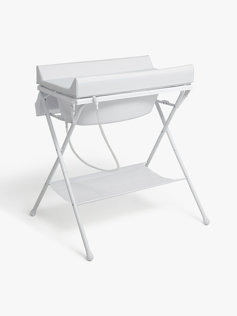 Beemoo CARE Sammenfoldeligt Puslebord m. Badekar, Hvid