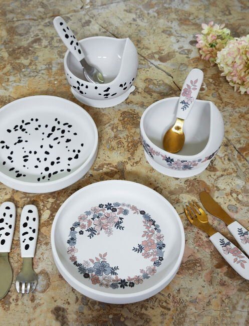 Elodie Tallerken Sæt Silikone, Blue Garden