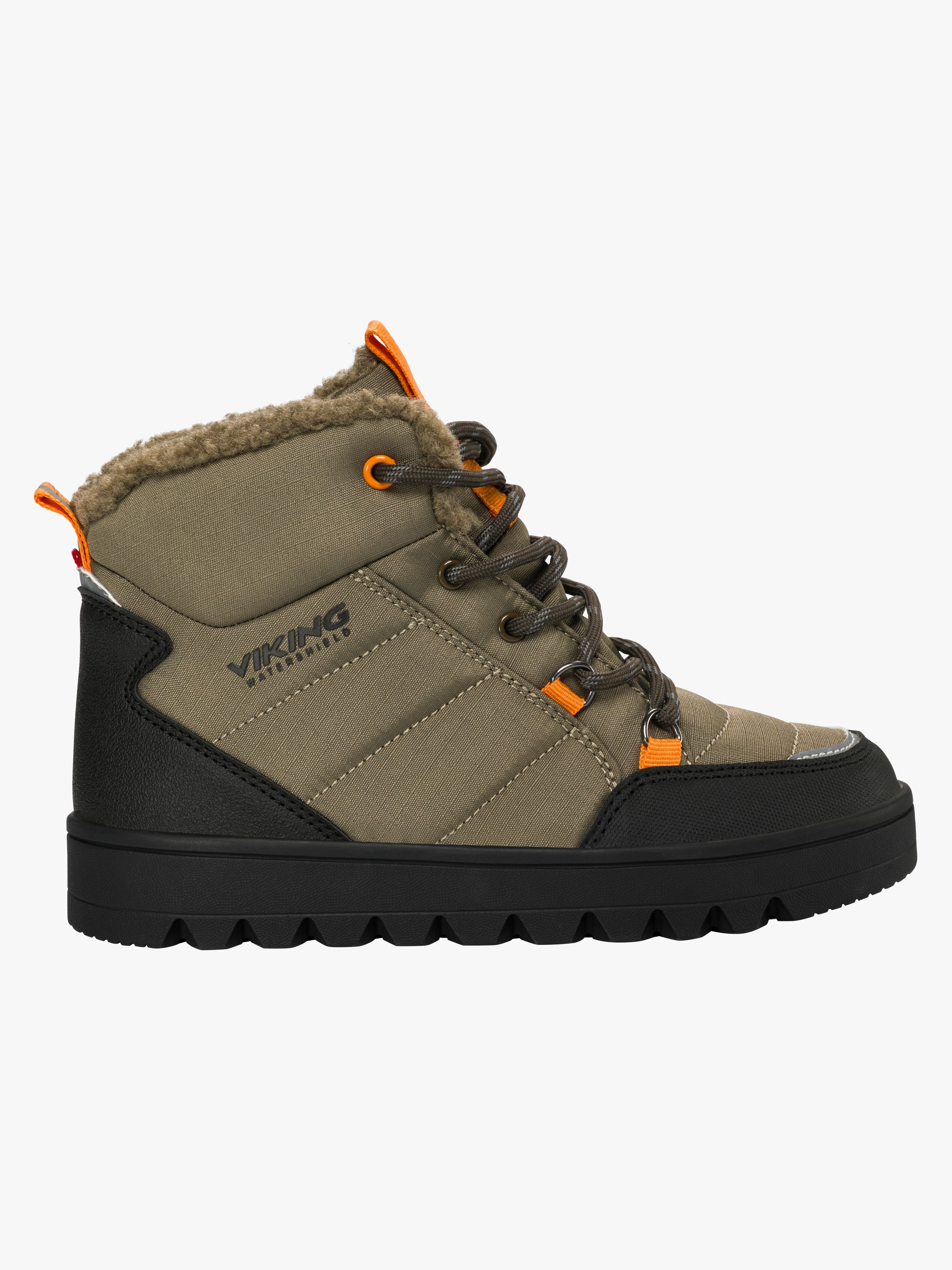 Viking Fleek Snow Wp Vinterstøvler, Olive, 32