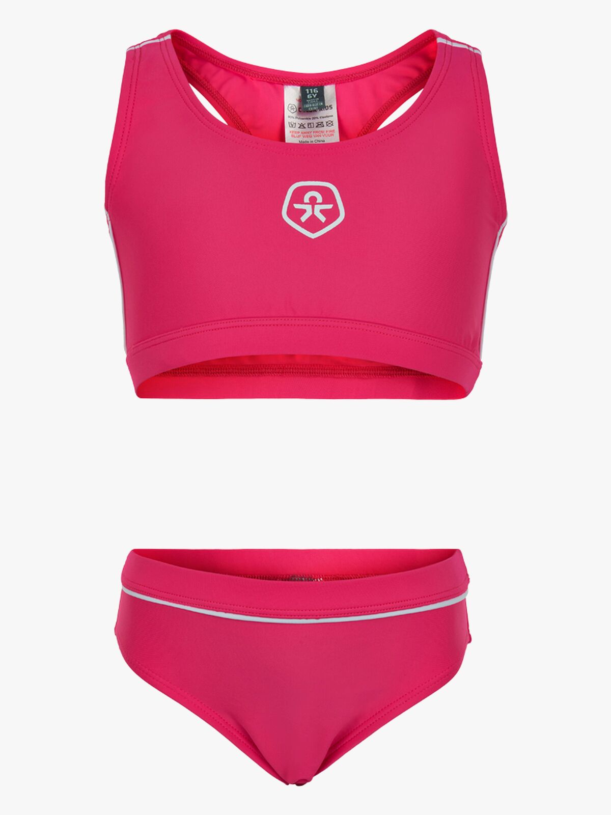 Color Kids Bikini, Pink Yarrow