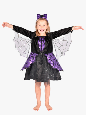 Den Goda Fen Edderkoppe-kjole med Hårbånd 110-116 cm