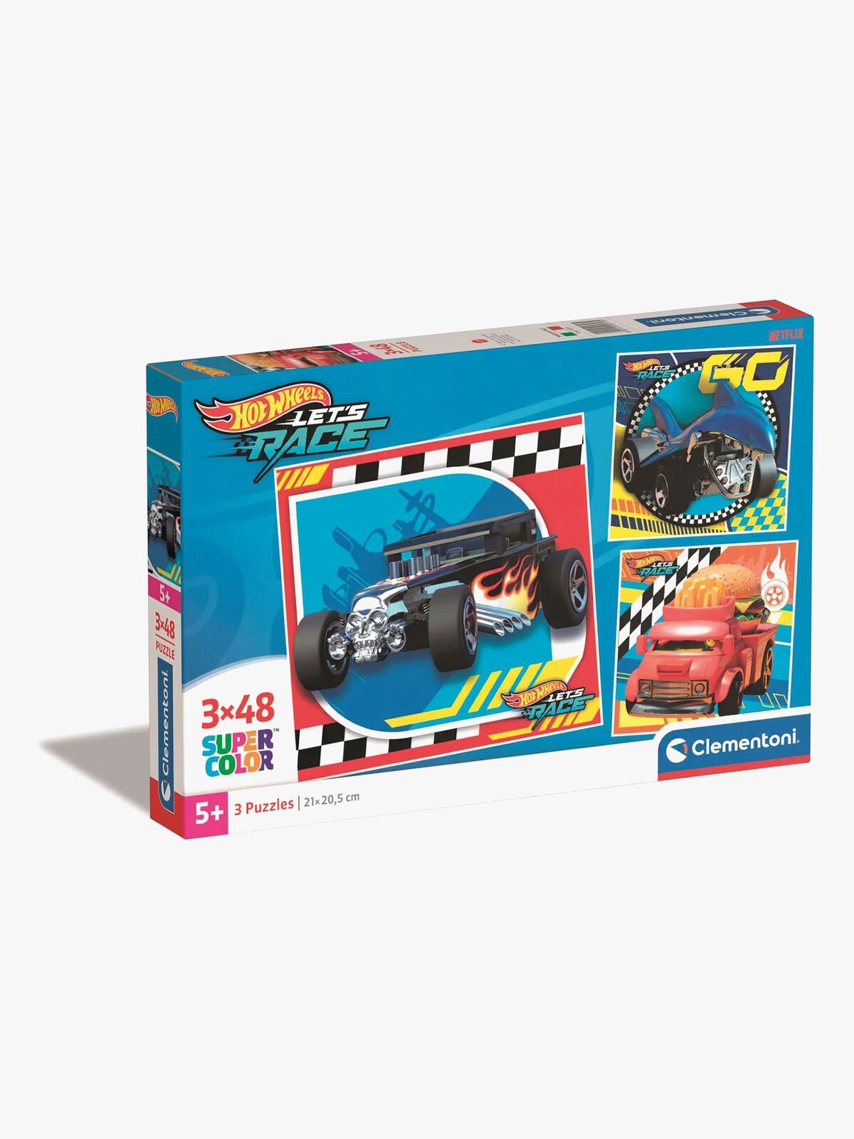 Clementoni Hot Wheels Puslespil 3x48