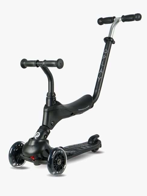 QPlay Sema Pro 5-in-1 Trehjulet Løbehjul, Sort