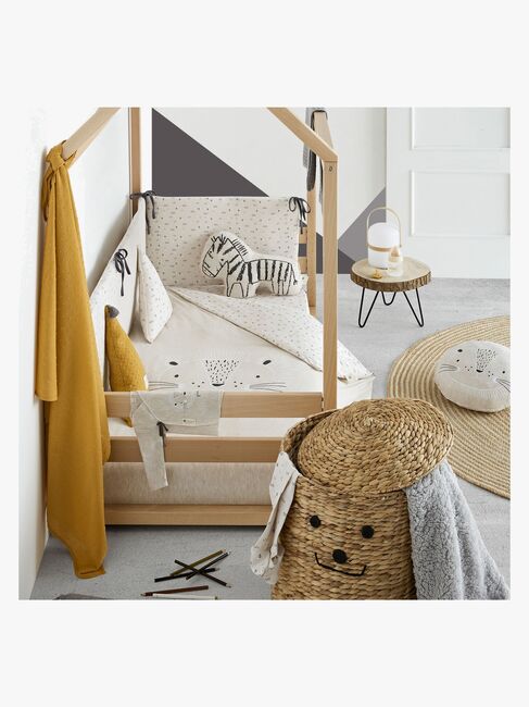 BimbiCasual Sengerand & Pudebetræk, White/Linen