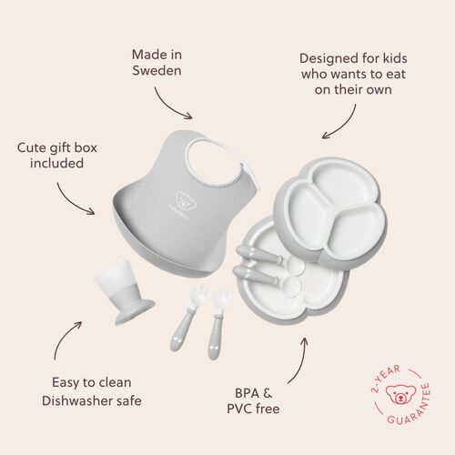 BabyBjörn Børneservice 8 dele, Grå