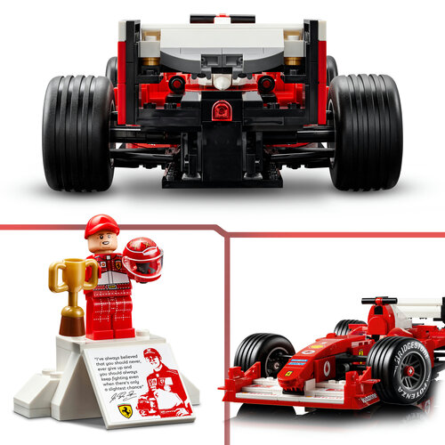 LEGO Icons 11375 Ferrari F2004 og Michael Schumacher