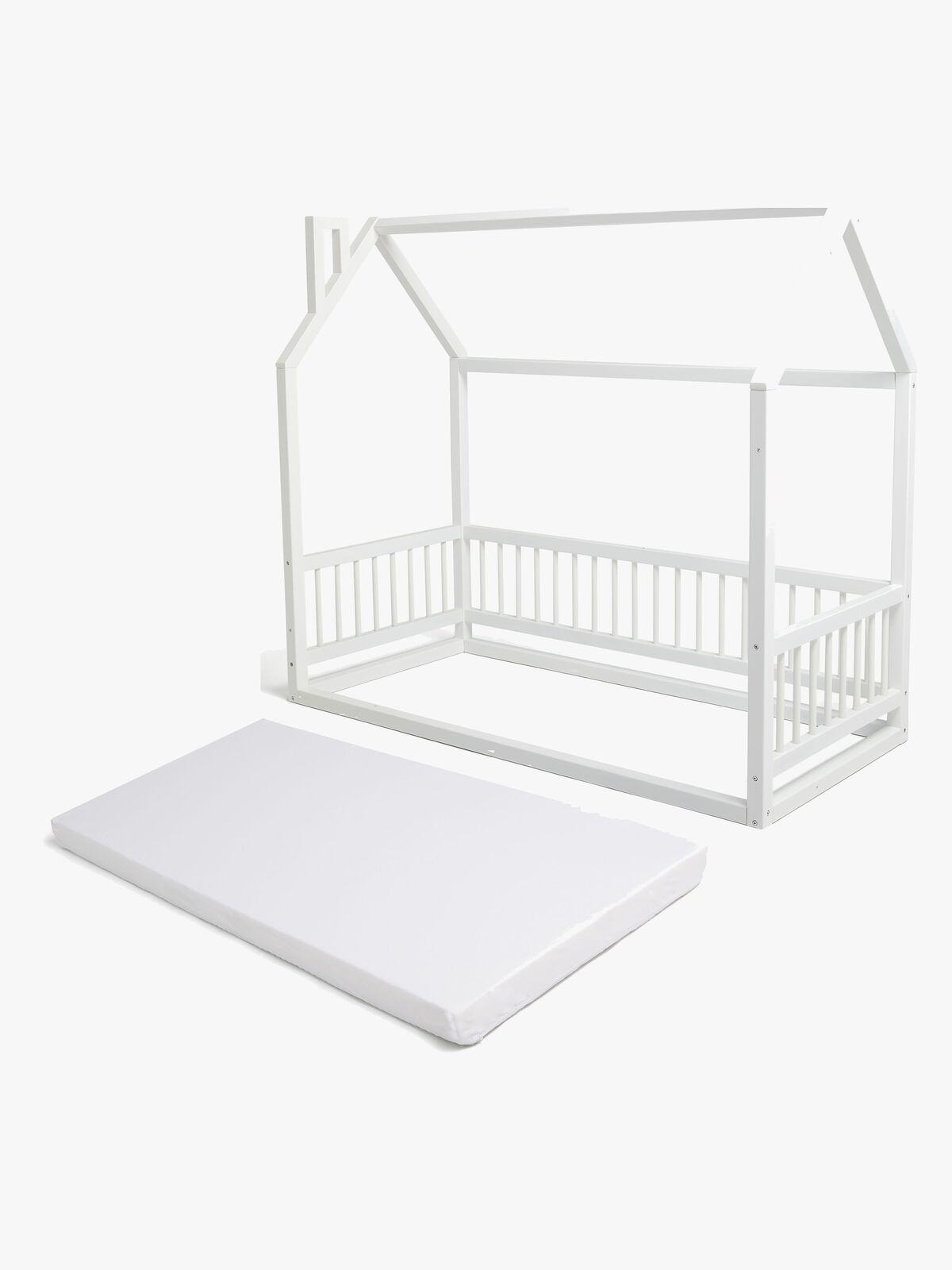 Minitude Nordic Mason Juniorseng med BabyMatex Carpathia Madras 70x160 cm