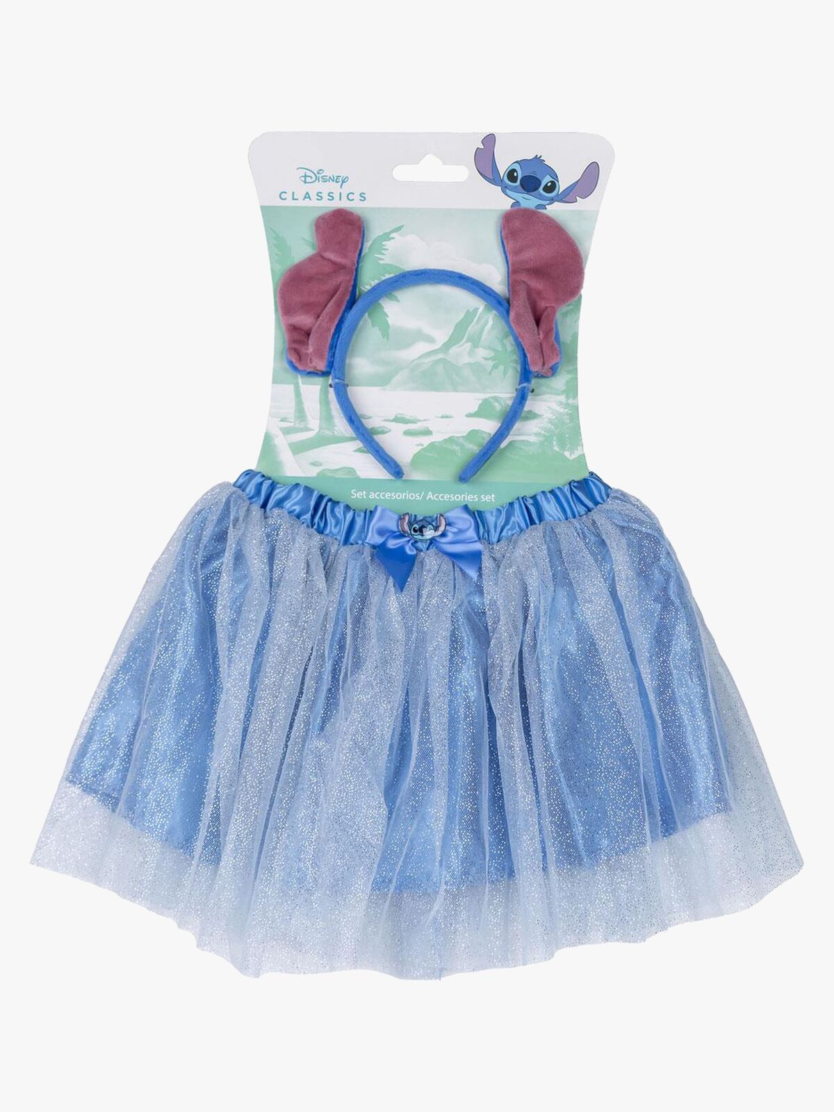 Stitch Nederdel & Diadem Kostume