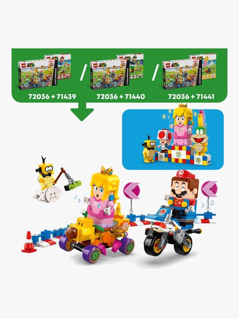 LEGO Super Mario 72036 Mario Kart – Baby Peach og Grand Prix-sæt