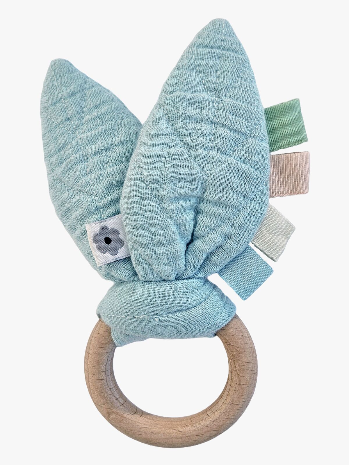 Summerville Organic Aktivitetslegetøj Raslende Blad, Ice Blue