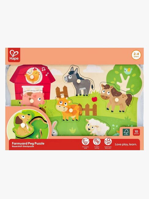 Hape Knoppuslespil Bondegårdsdyr 10 Brikker