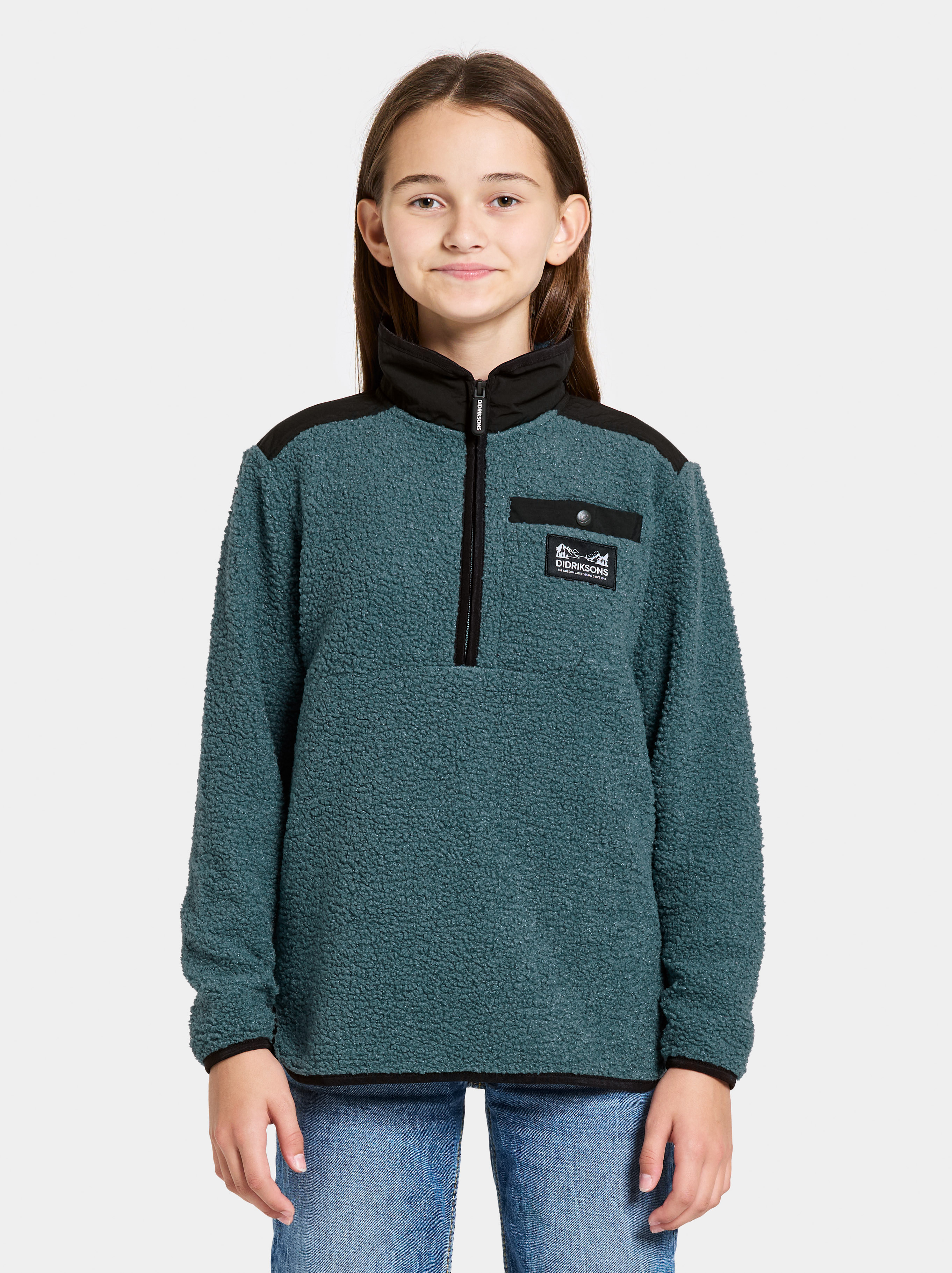 Didriksons Exa Fleecetrøje, Star blue, 120