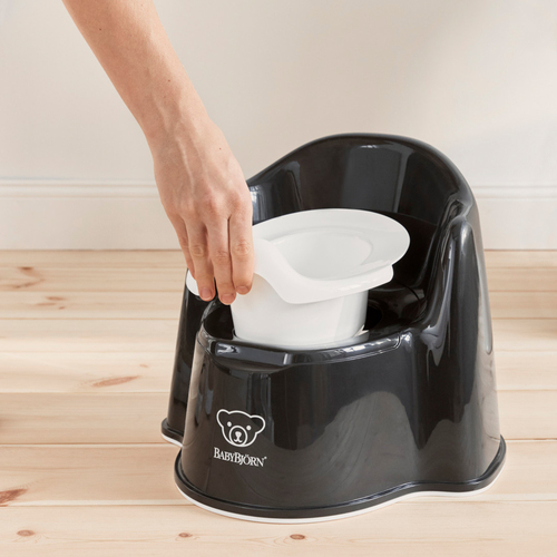 BabyBjörn Pottestol, Sort/Hvid