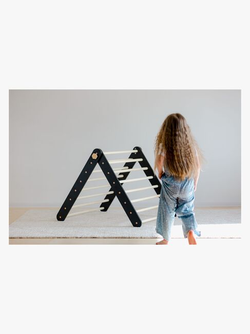 Duck Woodworks Klatretrekant Væg, Sort