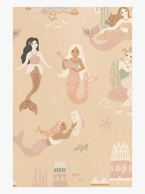 Majvillan Tapet Mermaid Reef, Sandy Beige