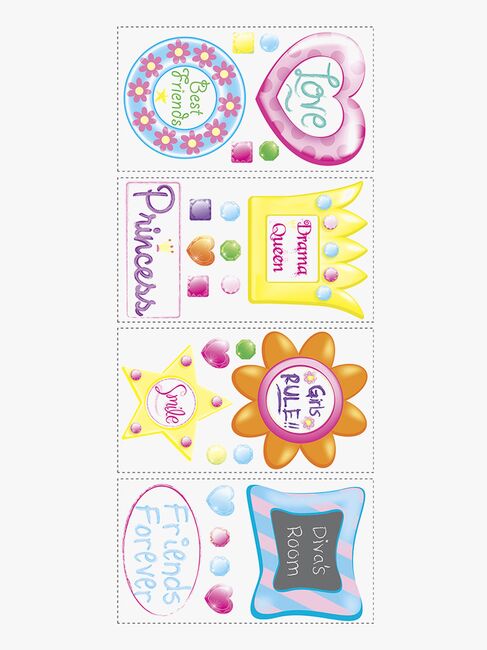RoomMates Wallsticker Girly Wall