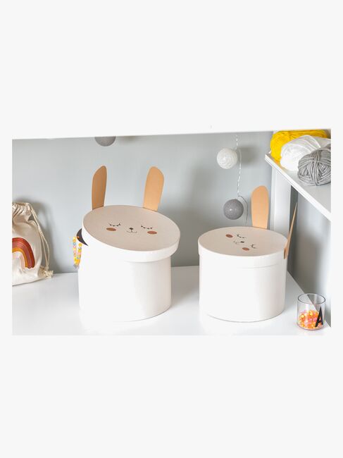 Alice & Fox Opbevaringskasser 2-pak Kanin, Lyserød