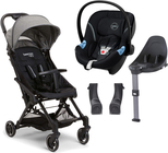 Beemoo Easy Fly 3 Klapvogn inkl. Cybex Aton M Autostol Baby + Base, Grey Mélange